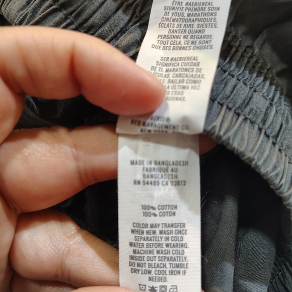 Aerie Gray Hihg Waisted Go-For-It Baggy Cargo Pant 100%Cotton - Picture 8 of 14